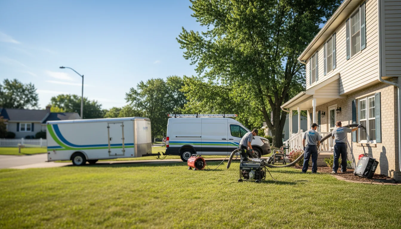 Flooded Basement Restoration And Cleanup With Repair in Hanlontown, IA near me